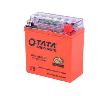 Аккумулятор гелевый, 5АH-YTX12N5-3B, оранж., 120*61*129 мм, С ИНДИКАТОРОМ - OUTDO, Active