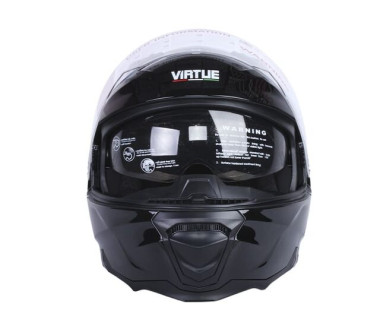 Шлем для мотоцикла, скутера V-80 VIRTUE трансформер (черный, size L)