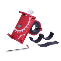 Тримач телефону (кріплення на кермо) HFCM-08 алюміній червоний