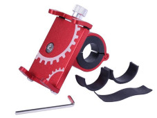 Тримач телефону (кріплення на кермо) HFCM-08 алюміній червоний