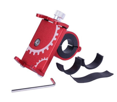 Тримач телефону (кріплення на кермо) HFCM-08 алюміній червоний