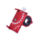 Тримач телефону (кріплення на кермо) HFCM-08 алюміній червоний