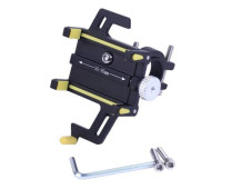 Тримач телефону (кріплення на кермо) HFCM-24 алюміній жовтий