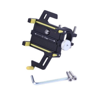 Тримач телефону (кріплення на кермо) HFCM-24 алюміній жовтий