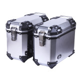 Кофри бічні для мотоцикла срібні пластикові (пара), 28л - YBX