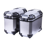Кофри бічні для мотоцикла срібні пластикові (пара), 28л - YBX