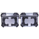 Кофри бічні для мотоцикла срібні пластикові (пара), 28л - YBX