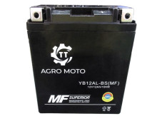 Акумулятор YB12AL-BS(MF) 12АH 134*78*156 мм - OUTDO