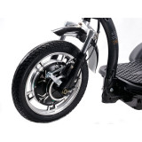 Електросамокат із сидінням (сидіння - спинка, передній амортизатор) (білий) T06-3 48V500W 12AH - SM