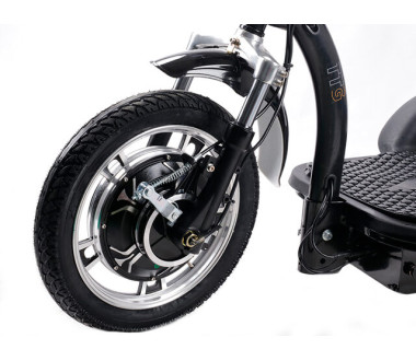 Електросамокат із сидінням (сидіння - спинка, передній амортизатор) (білий) T06-3 48V500W 12AH - SM