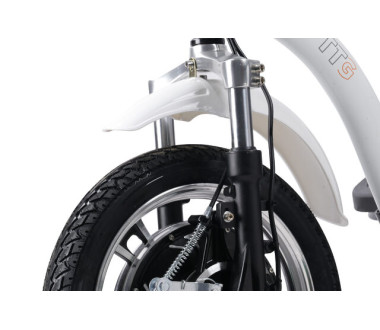 Електросамокат із сидінням (сидіння - спинка, передній амортизатор) (білий) T06-3 48V500W 12AH - SM