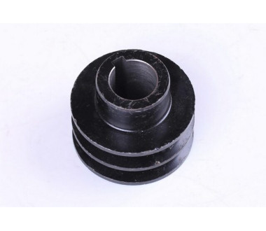 Шкив ремня 2 ручья под коленвал диаметр 25 мм (тип 2) - 177F YBX