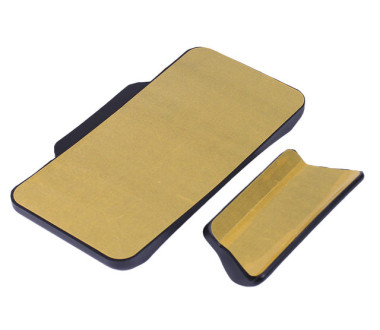 Кофр прямокутний для мотоцикла пластиковий чорний, зі спинкою та двома замками 45л