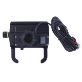 Тримач телефону (кріплення на кермо) M6S алюміній чорний (з зарядкою) (Kewiq)