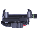 Тримач телефону (кріплення на кермо) M6S алюміній чорний (з зарядкою) (Kewiq)