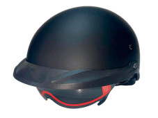 Шолом MD-513-1 чорний матовий + чорне скло size L - VIRTUE