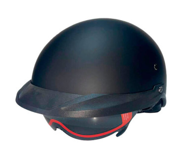 Шолом MD-513-1 чорний матовий + чорне скло size L - VIRTUE