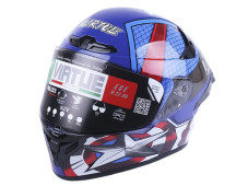 Шолом MD-821 синій із зіркою size M - VIRTUE