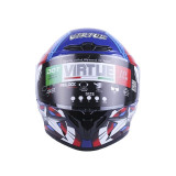 Шолом MD-821 синій із зіркою size M - VIRTUE