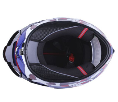 Шолом MD-821 синій із зіркою size M - VIRTUE