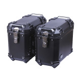 Кофри бічні YBX для мотоцикла, чорні пластикові (пара), 28л