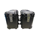 Кофри бічні YBX для мотоцикла, чорні пластикові (пара), 28л