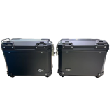 Кофри бічні YBX для мотоцикла, чорні пластикові (пара), 28л