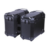 Кофри бічні YBX для мотоцикла, чорні пластикові (пара), 28л