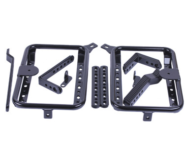 Кофри бічні YBX для мотоцикла, чорні пластикові (пара), 28л