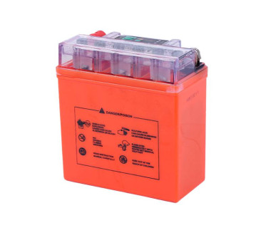 Акумулятор гелевий, 5АH-YTX12N5-3B, помаранч., 120*61*129 мм, З ІНДИКАТОРОМ - OUTDO, Active