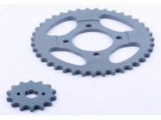 Зірка, к-т 2 шт.: ззаду + передня 39Т/14Т - 420Н - Дельта