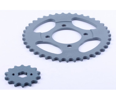 Зірка, к-т 2 шт.: ззаду + передня 39Т/14Т - 420Н - Дельта