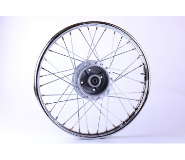 Диск задній, спіцоване, барабанне гальмо 17*1,4, 2,65kg - Дельта