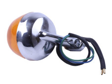 Поворот круглий (пластик хром) (1шт.) - Альфа