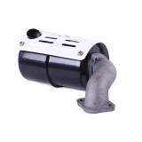 Глушник з коліном (під 2 отвори) – 195N