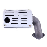 Глушник з коліном (під 2 отвори) – 195N