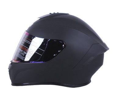 Шолом MD-813 чорний матовий, скло хамелеон size M - VIRTUE