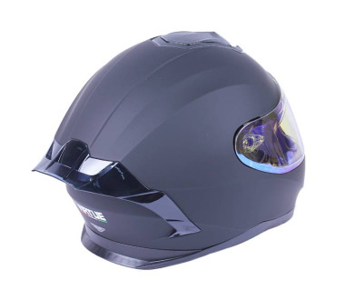 Шлем MD-820-1 черный матовый, стекло синий хамелеон size ХS - VIRTUE