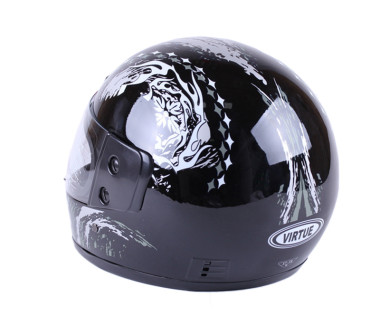 Шолом MD-А105 (з бородою) чорний із сірим (size L) - VIRTUE