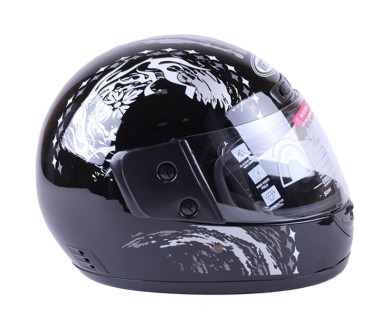 Шолом MD-А105 (з бородою) чорний із сірим (size L) - VIRTUE