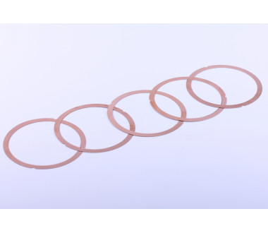 Прокладка головки цилиндра металл, к-т: 5 шт. - 186F