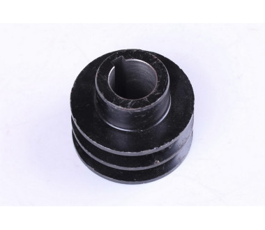 Шків ременя 2 струмка під колінвал діаметр 25 мм (тип 2) - 177F