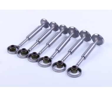 Клапани, к-т 3 пари КМ385ВТ DongFeng 240/244, Foton 240/244, Jinma 240/244