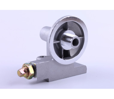 Кронштейн масляного фільтра з клапаном тип1 КМ385ВТ DongFeng 240/244, Foton 240/244, Jinma 240/244