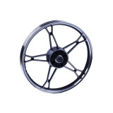 Диск задний литой, барабанный тормоз 17*1,4 (black) 3kg - Дельта/Альфа
