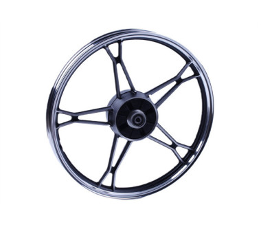 Диск задний литой, барабанный тормоз 17*1,4 (black) 3kg - Дельта/Альфа