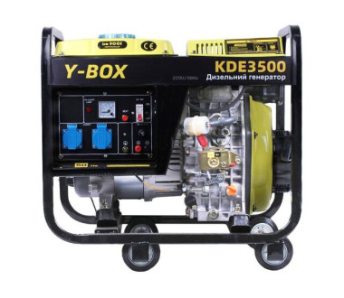 Генератор дизель KDE3500 YBX с двигателем 178F, 2.8/3.0KW, однофазный, 220V, подогрев топлива