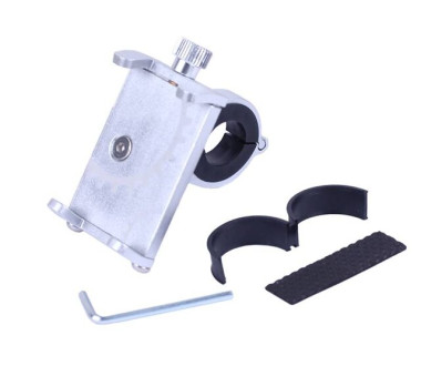 Тримач телефону (кріплення на кермо) HFCM-09 алюміній срібло