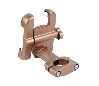 Тримач телефону (кріплення на кермо) HFCM-28 алюміній золото