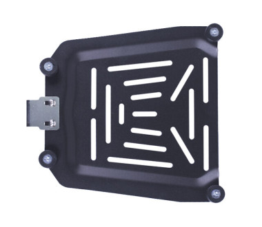 Кофр прямокутний для мотоцикла алюмінієвий чорний, зі спинкою та двома замками 57л - TTG